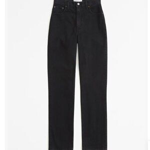 Abercrombie & Fitch High Rise Loose Jean Size 31 Black